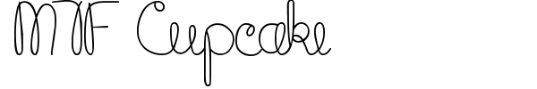 MTF Cupcake font preview
